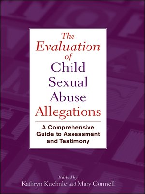 cover image of The Evaluation of Child Sexual Abuse Allegations